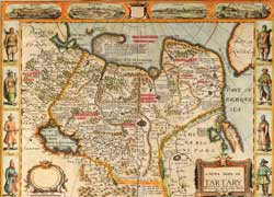 A Newe Mape of Tartary, John Speede, 1626 cmc1