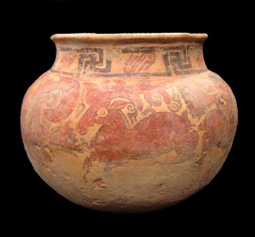 Терракотовый сосуд империи Кушан Терракотовый сосуд империи Кушан