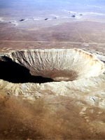 Кратер Барринджера около каньона Дьябло на севере штата Аризона (США)