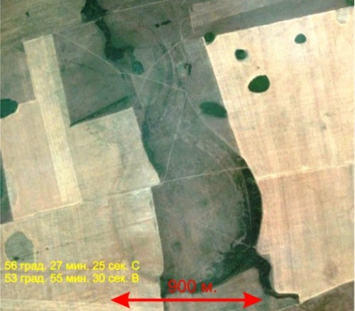 Рис. 22. Воронки неизвестного происхождения в районе г.Сарапул